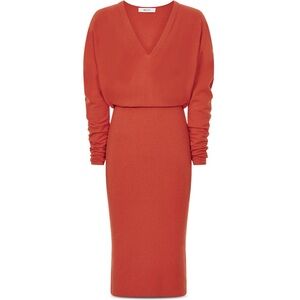REISS Jenna Ruched Sleeve Knit Bodycon Dress